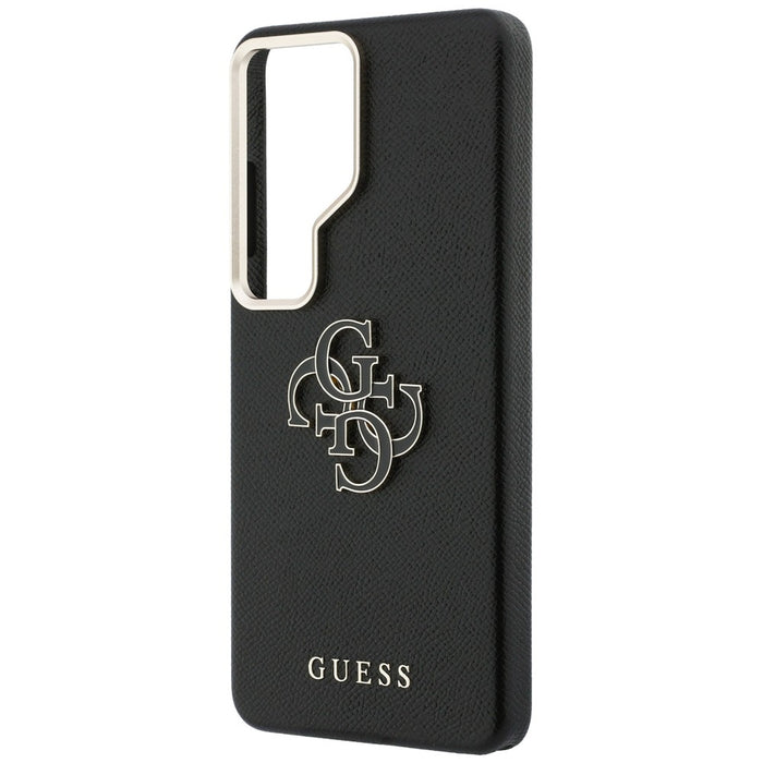 Кейс Guess Grained Big 4G Metal Logo за Samsung Galaxy S26 Ultra - черен