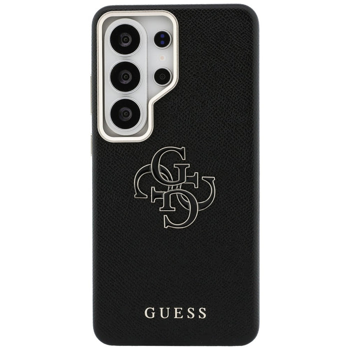 Кейс Guess Grained Big 4G Metal Logo за Samsung Galaxy S26 Ultra - черен
