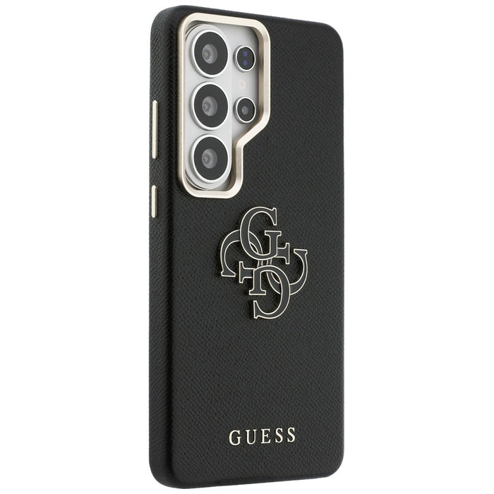 Кейс Guess Grained Big 4G Metal Logo за Samsung Galaxy S26 Ultra - черен