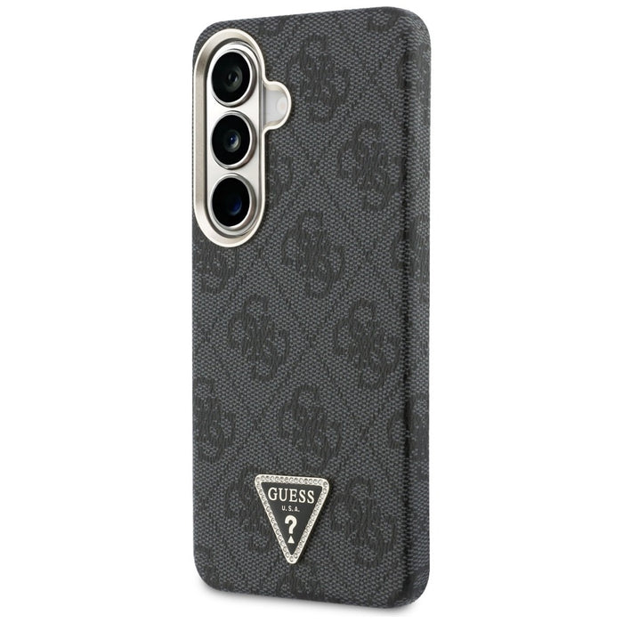 Калъф Guess 4G с триъгълно лого MagSafe за Samsung Galaxy S26+ - черен