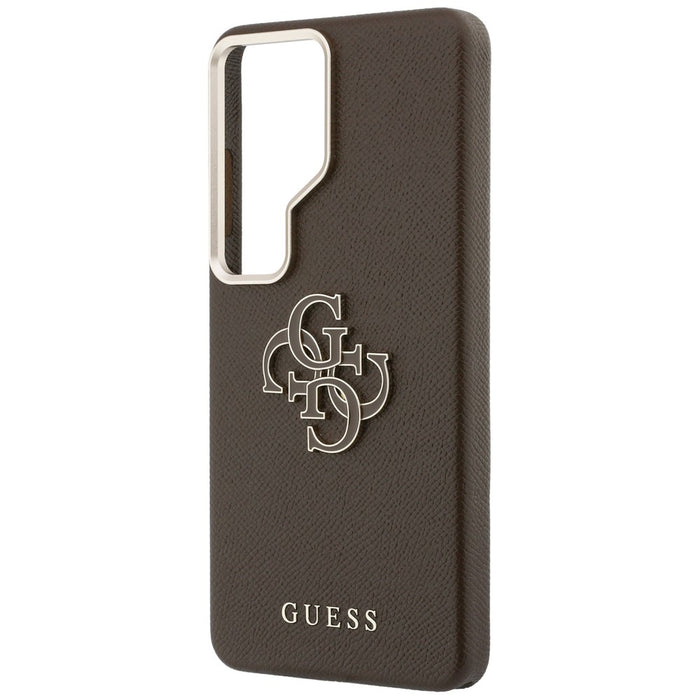 Калъф Guess Grained Big 4G Metal Logo за Samsung Galaxy S26 Ultra - кафяв