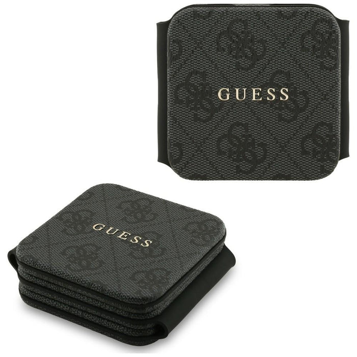 Безжично зарядно устройство Guess 4G 3-в-1 15W MagSafe - черно