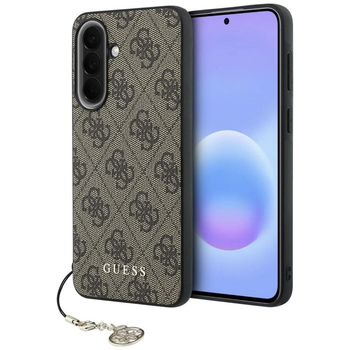Калъф Guess 4G Charm за Samsung Galaxy A57 5G - кафяв