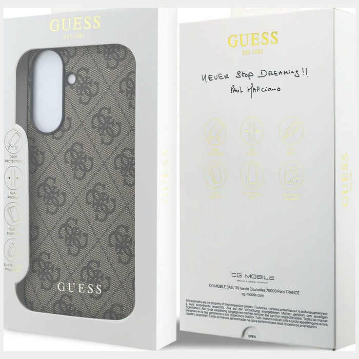 Guess 4G Classic калъф за Samsung Galaxy A37 5G - кафяв