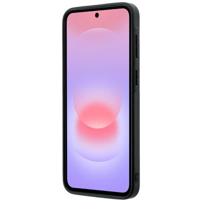 Кожен калъф Guess с метално лого за Samsung Galaxy A37 5G - розов