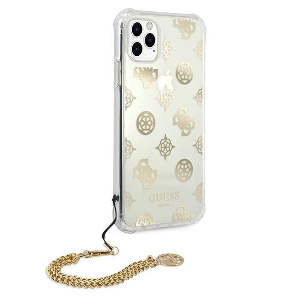 Калъф Guess Peony Chain Collection за iPhone 11 Pro - златен