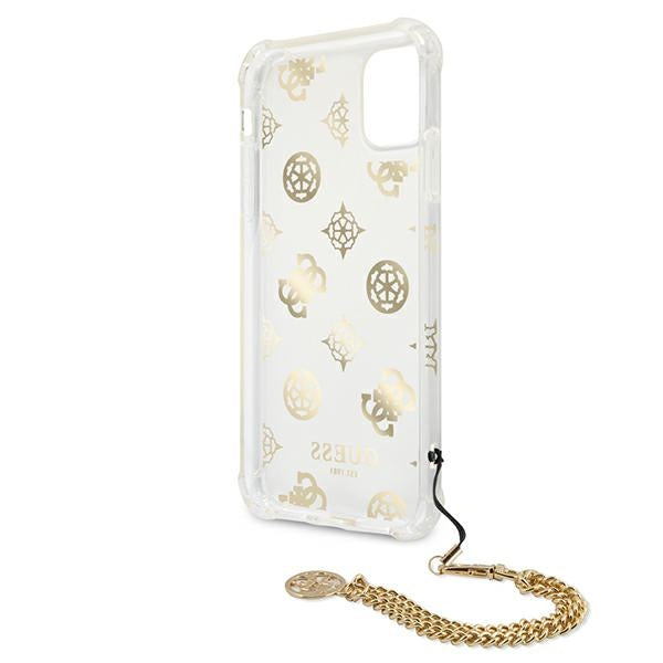 Калъф Guess Peony Chain Collection за iPhone 11 Pro - златен
