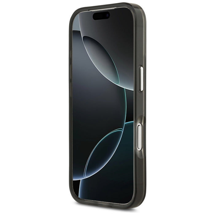Калъф Guess IML Gradient Triangle Logo MagSafe за iPhone 17 Pro Max - черен