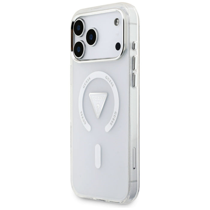 Калъф Guess IML Gradient Triangle Logo MagSafe за iPhone 17 Pro Max - прозрачен