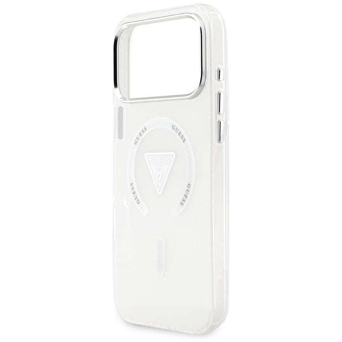 Калъф Guess IML Gradient Triangle Logo MagSafe за iPhone 17 Pro Max - прозрачен