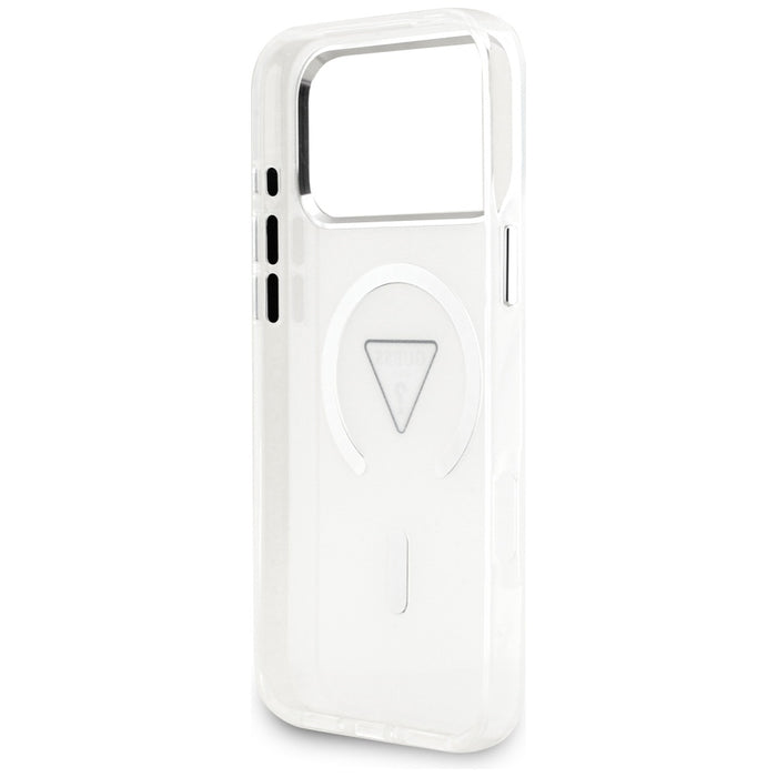 Калъф Guess IML Gradient Triangle Logo MagSafe за iPhone 17 Pro Max - прозрачен