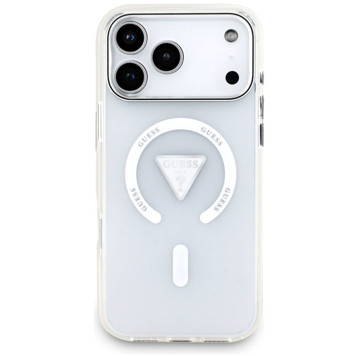 Калъф Guess IML Gradient Triangle Logo MagSafe за iPhone 17 Pro Max - прозрачен