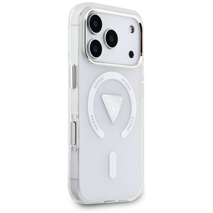 Калъф Guess IML Gradient Triangle Logo MagSafe за iPhone 17 Pro - прозрачен