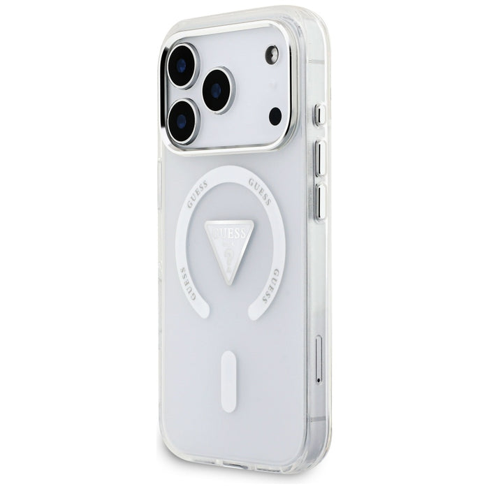 Калъф Guess IML Gradient Triangle Logo MagSafe за iPhone 17 Pro - прозрачен