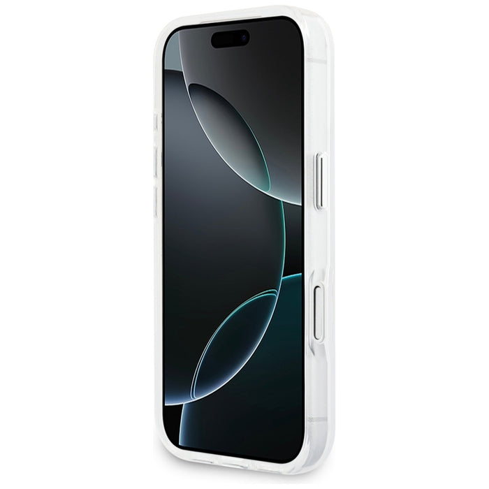 Калъф Guess IML Gradient Triangle Logo MagSafe за iPhone 17 Pro - прозрачен