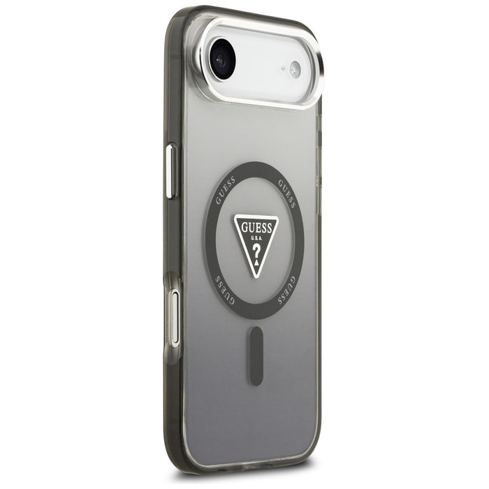 Калъф Guess IML Gradient Triangle Logo MagSafe за iPhone Air - черен