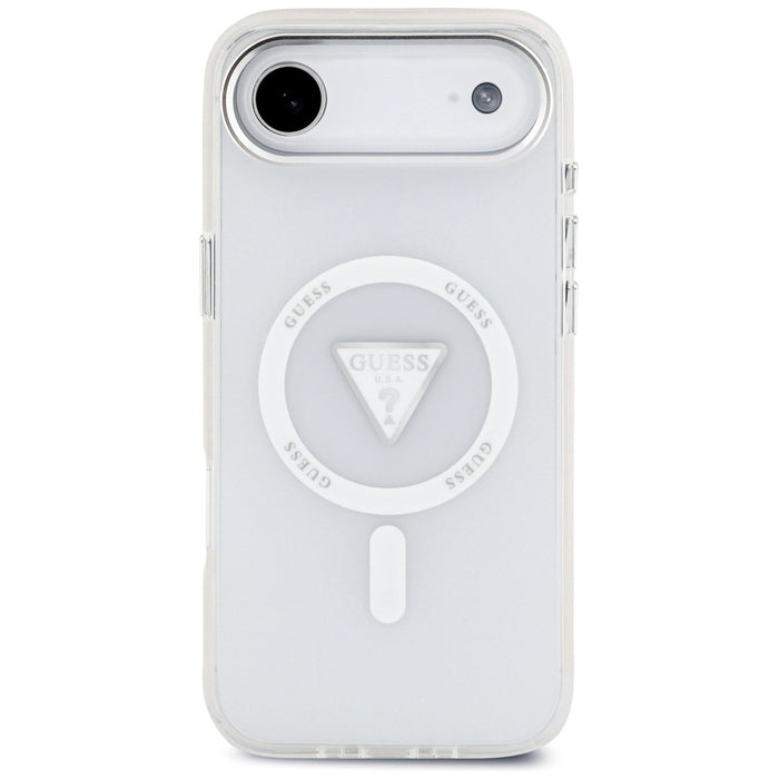 Калъф Guess IML Gradient Triangle Logo MagSafe за iPhone Air - прозрачен