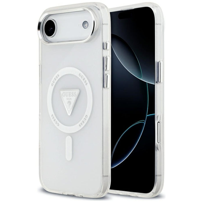 Калъф Guess IML Gradient Triangle Logo MagSafe за iPhone Air - прозрачен