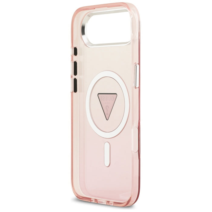 Калъф Guess IML Gradient Triangle Logo MagSafe за iPhone Air - розов