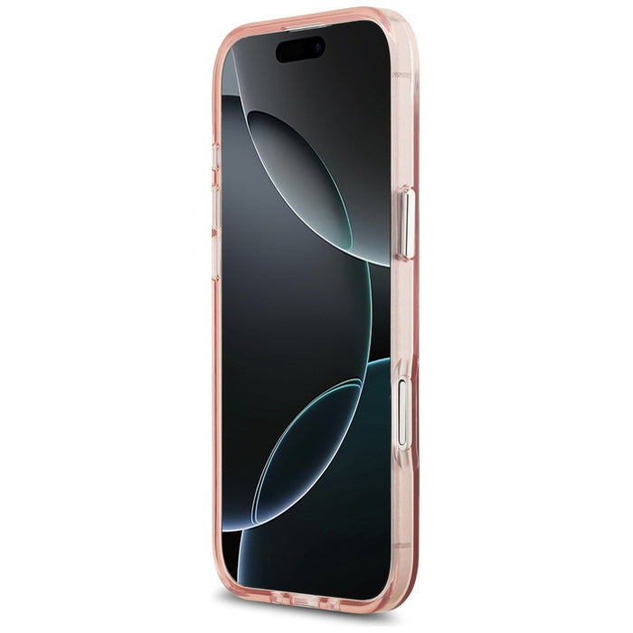Калъф Guess IML Gradient Triangle Logo MagSafe за iPhone Air - розов