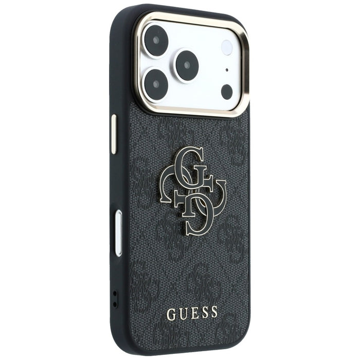 Калъф Guess 4G & Big Resin Logo за iPhone 17 Pro / 18 Pro - черен