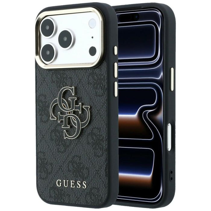 Калъф Guess 4G & Big Resin Logo за iPhone 17 Pro / 18 Pro - черен