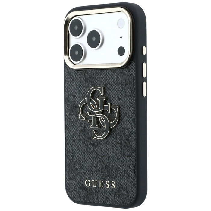 Калъф Guess 4G & Big Resin Logo за iPhone 17 Pro / 18 Pro - черен