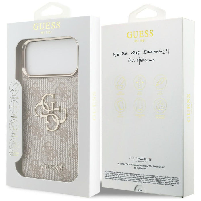 Калъф Guess 4G Big 4G Classic Logo за iPhone 17 Pro Max / 18 Pro Max - Розово злато