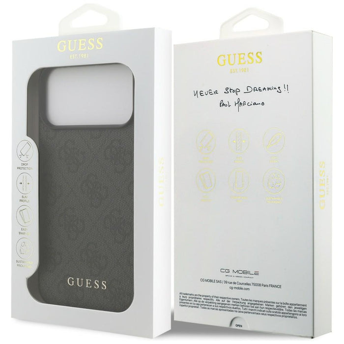 Калъф Guess 4G Classic за iPhone 17 Pro Max / 18 Pro Max - черен