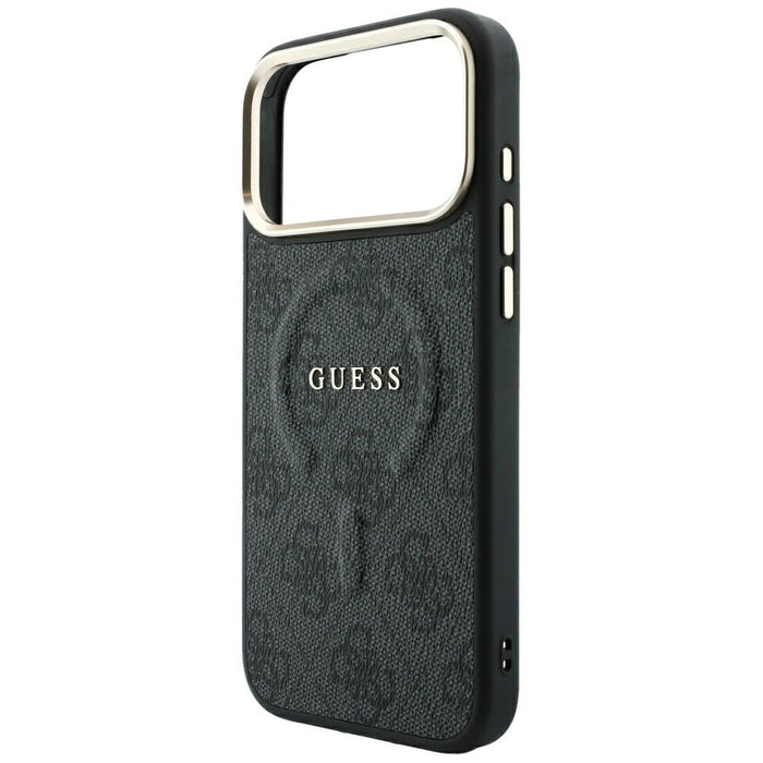 Калъф Guess Embossed 4G Classic MagSafe за iPhone 17 Pro Max / 18 Pro Max - черен
