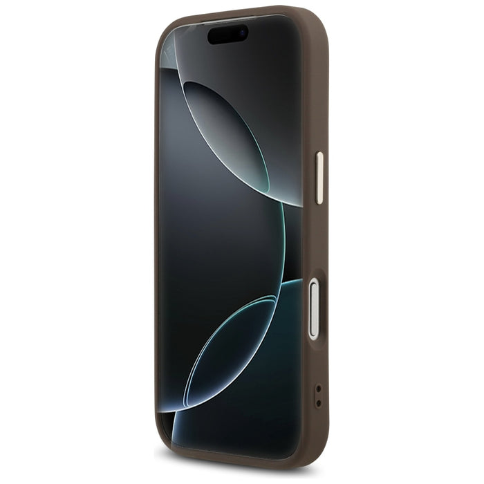Калъф Guess 4G Triangle Logo MagSafe за iPhone 17 Pro / 18 Pro - кафяв
