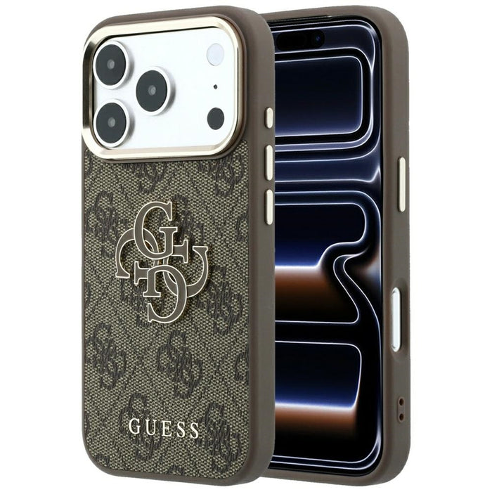 Калъф Guess 4G & Big Resin Logo за iPhone 17 Pro Max / 18 Pro Max - кафяв