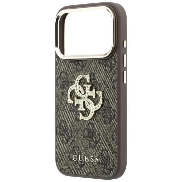 Калъф Guess 4G & Big Strass Logo за iPhone 17 Pro Max / 18 Pro Max - кафяв