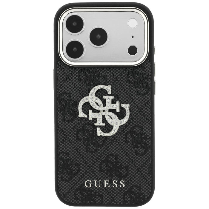 Калъф Guess 4G & Big Strass Logo за iPhone 17 Pro Max / 18 Pro Max - черен