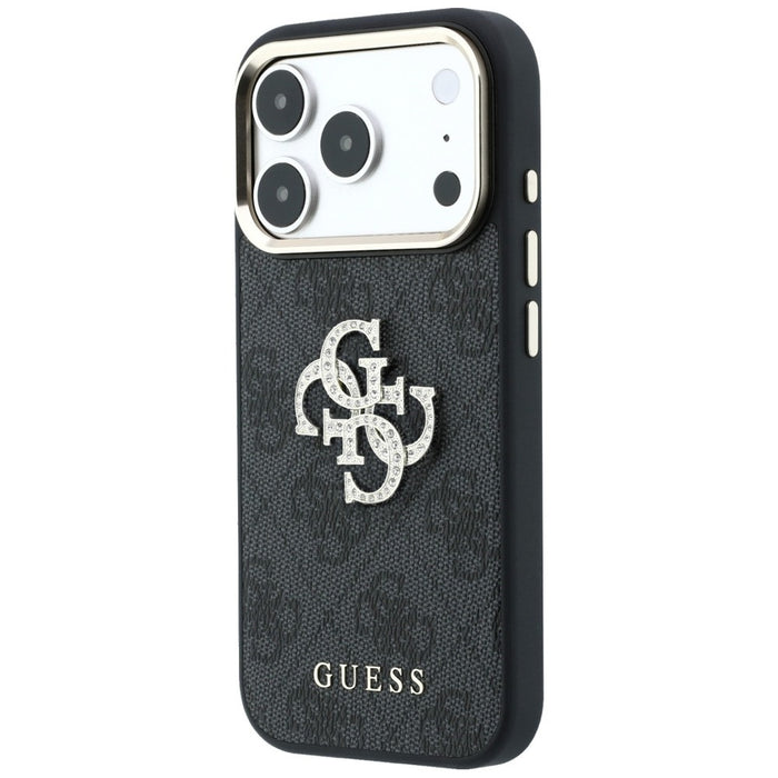 Калъф Guess 4G & Big Strass Logo за iPhone 17 Pro Max / 18 Pro Max - черен