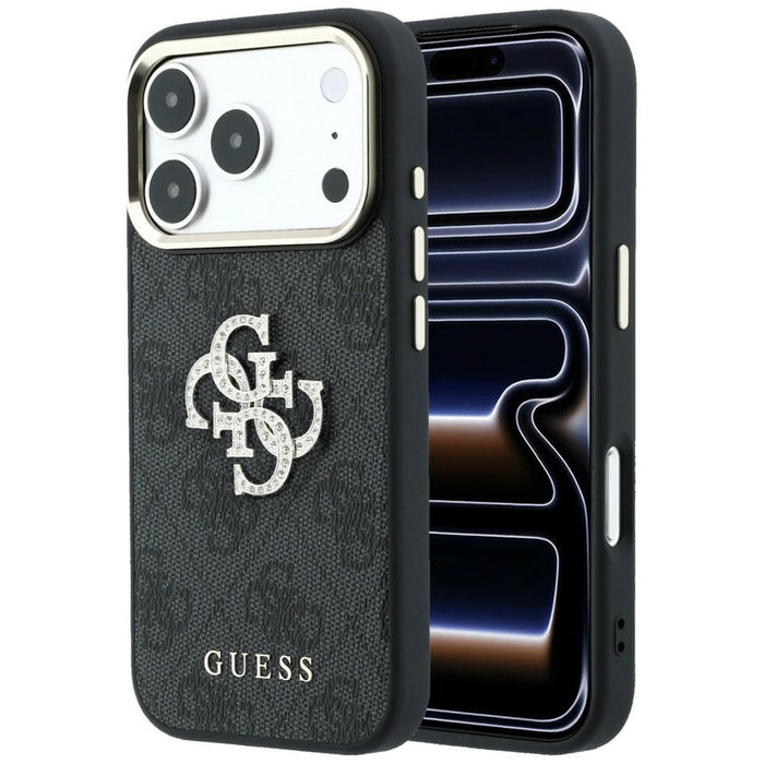 Калъф Guess 4G & Big Strass Logo за iPhone 17 Pro Max / 18 Pro Max - черен