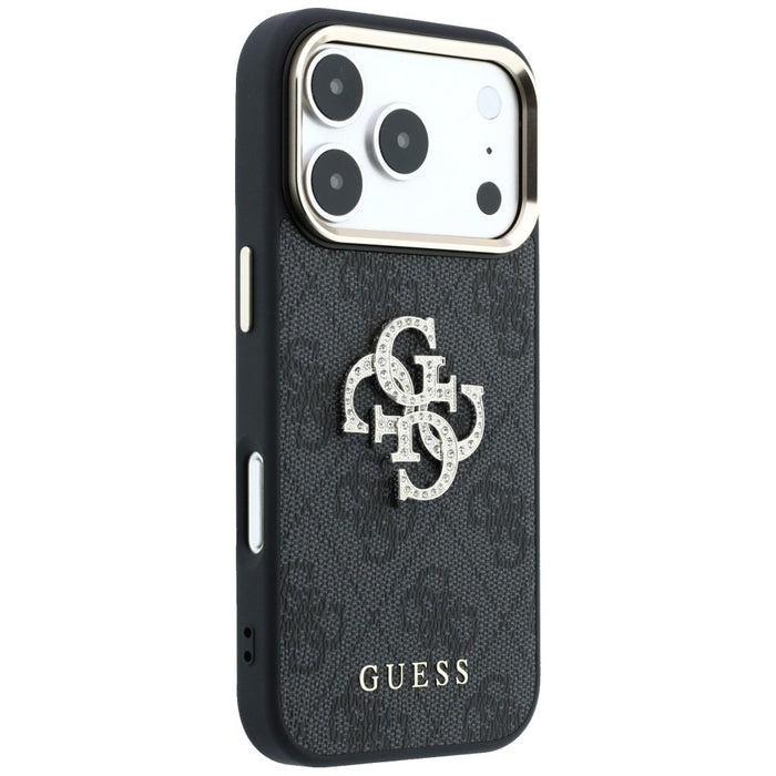 Калъф Guess 4G & Big Strass Logo за iPhone 17 Pro Max / 18 Pro Max - черен