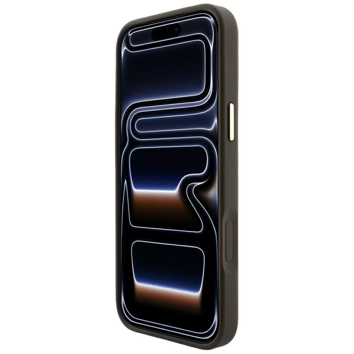 Калъф Guess 4G с кръгли и класически лога MagSafe за iPhone 17 Pro Max / 18 Pro Max - кафяв