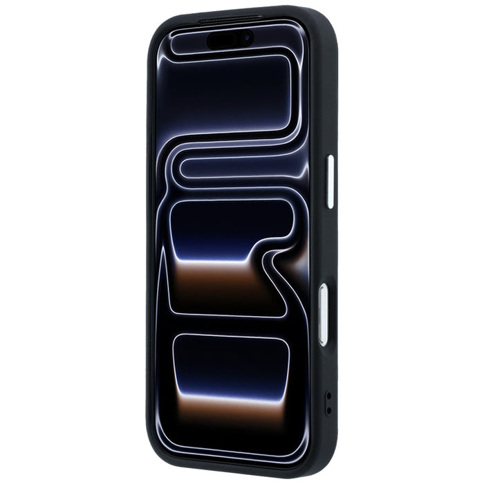 Калъф Guess Grained Triangle Logo MagSafe за iPhone 17 Pro / 18 Pro - черен