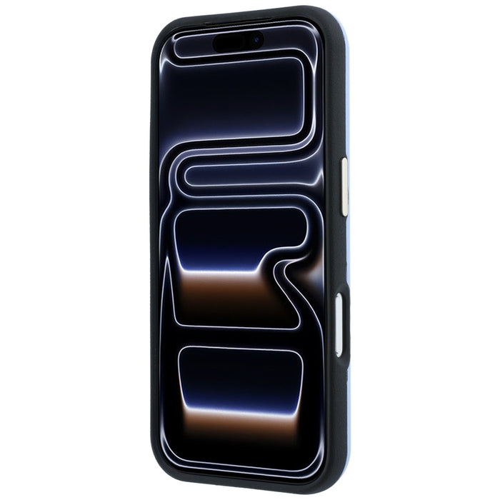 Калъф Guess Perforated 4G MagSafe със златно лого за iPhone 18 Pro Max / 17 Pro Max - светло син