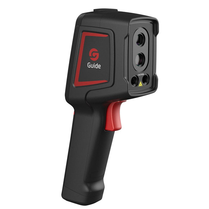 Термовизионна камера Guide Sensmart E1+ с ванадиев оксид, неохлаждани фокални равнинни решетки, черна, 120 x 90 пиксела, вграден LCD дисплей