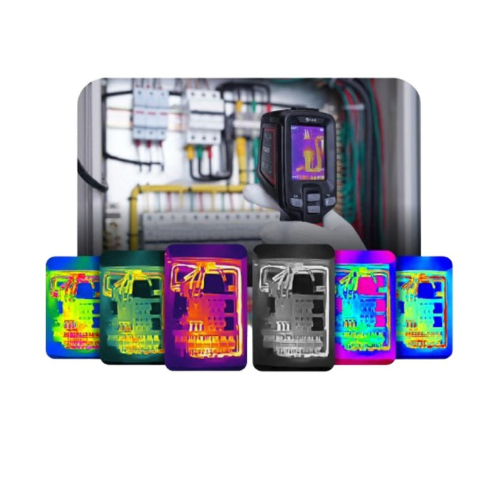 Термовизионна камера Guide Sensmart E2+ с ванадиев оксид, неохлаждани фокални равнинни решетки, черна, 256 x 192 пиксела, вграден LCD дисплей