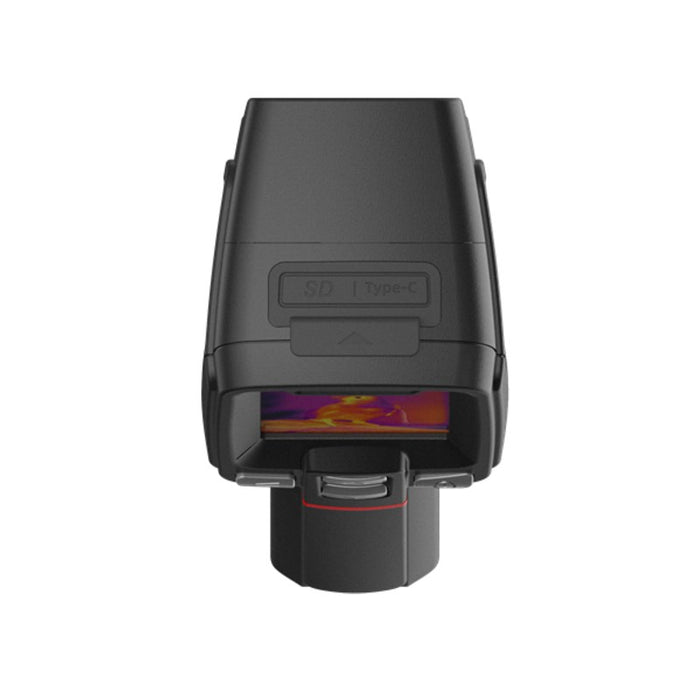 Термовизионна камера Guide Sensmart E2+ с ванадиев оксид, неохлаждани фокални равнинни решетки, черна, 256 x 192 пиксела, вграден LCD дисплей