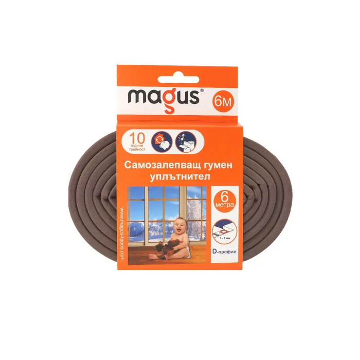 ГУМЕН УПЛЪТНИТЕЛ MAGUS 6 М D-ПРОФИЛ КАФ