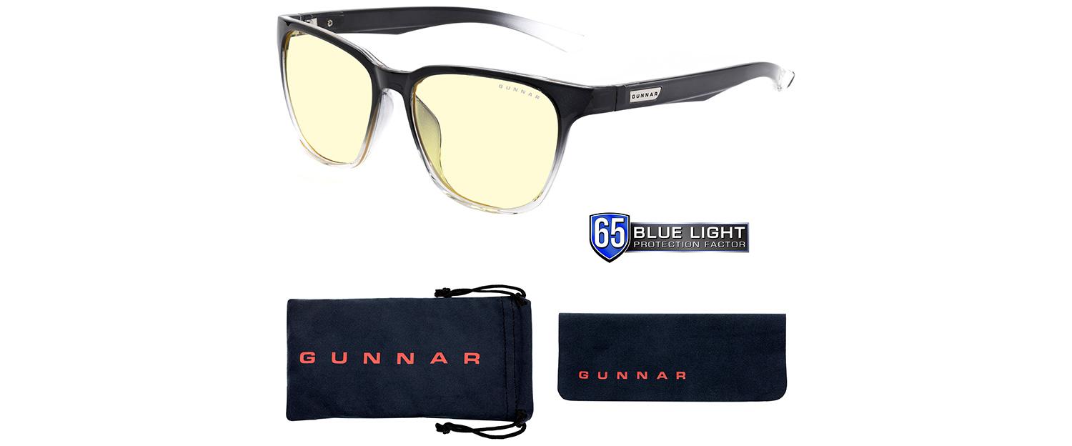 Компютърни очила GUNNAR Berkeley Onyx Fade, Amber, Черен