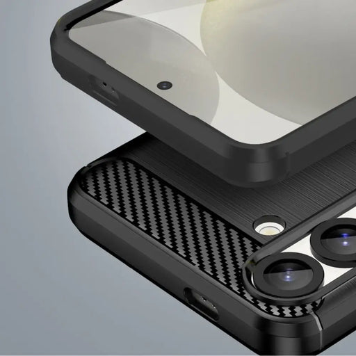 Гъвкав силиконов кейс Carbon за Google Pixel 10 Pro - черен
