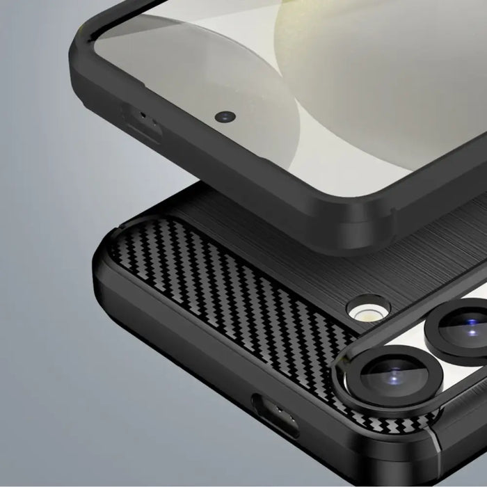 Гъвкав силиконов кейс Carbon за Google Pixel 10 Pro - черен