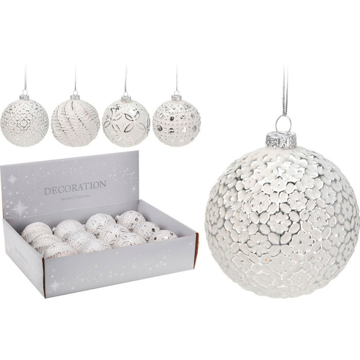 КОЛЕДНА ТОПКА 8CM H & S COLLECTION ABT316460