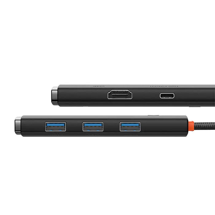 Хъб Baseus Lite Series USB - C към HDMI USB3.0 x3 PD черен