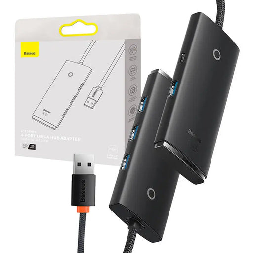 Хъб Baseus OS - Lite 4х USB 25cm черен